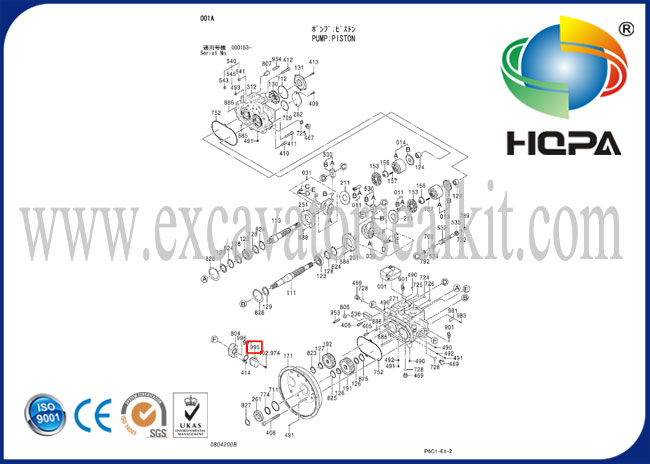 खुदाई स्पेयर पार्ट्स Hitachi EX200-2 EX200-3 4444902 कोण सेंसर